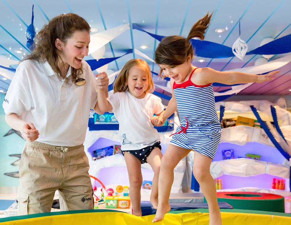 ANIMACION CRUCEROS CON NIÑOS MINI CLUB MSC CRUCEROS 3 A 6 AÑOS