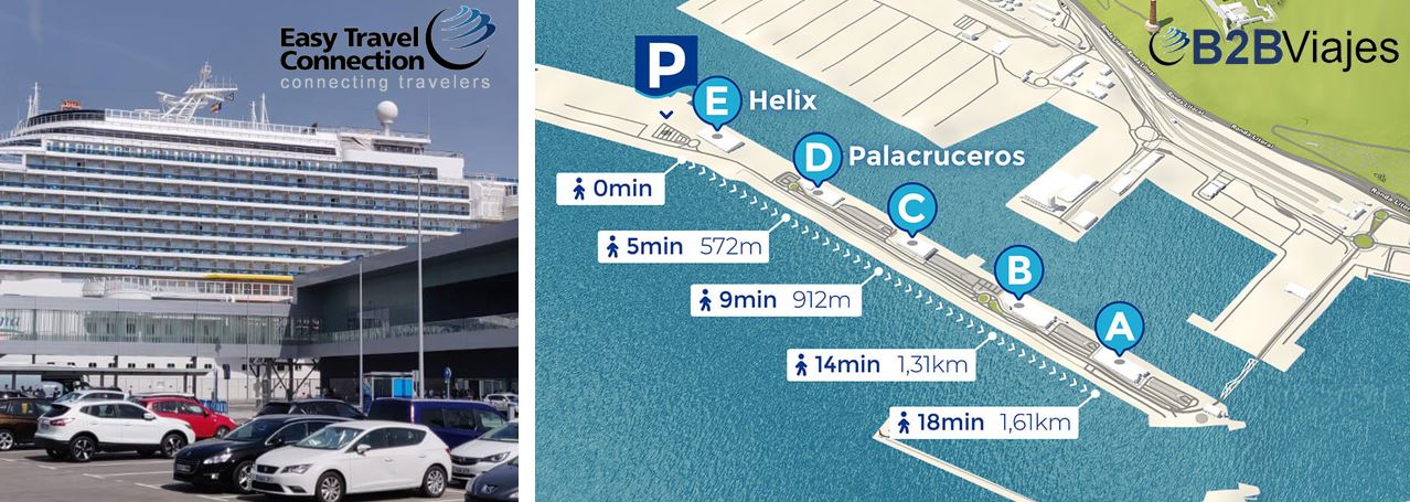 Como llegar Parking Port de Barcelona Terminal de Cruceros Pullmantur B2Bviajes 