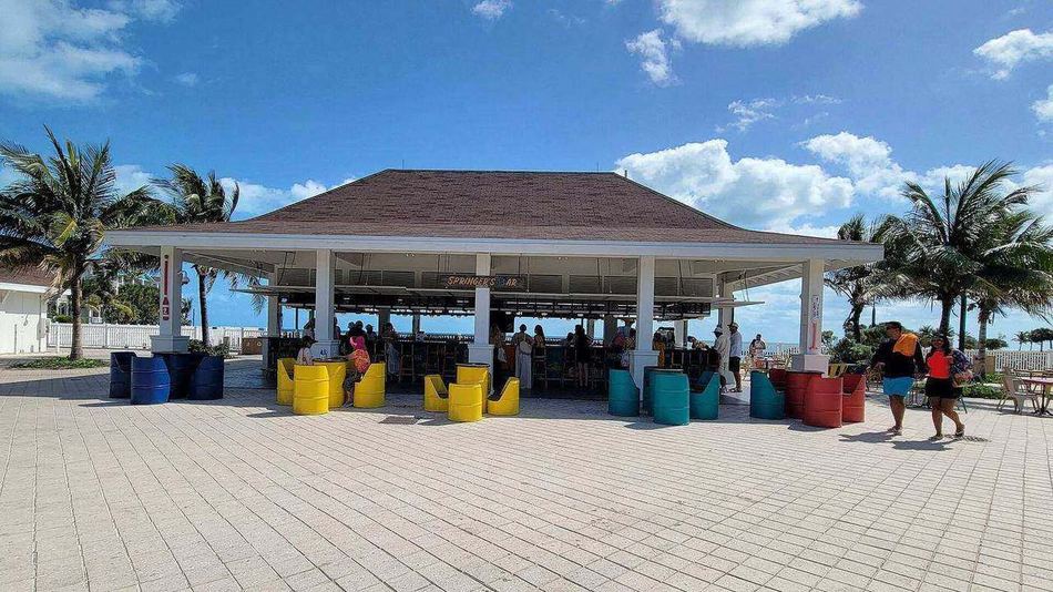 Springers Bar en Ocean Cay MSC Marine Reserve durante una escala de crucero